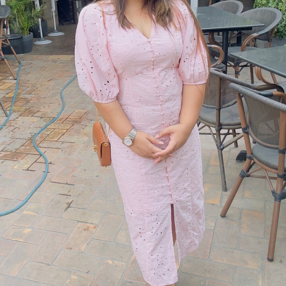 Beautiful Pink Eyelet Dress